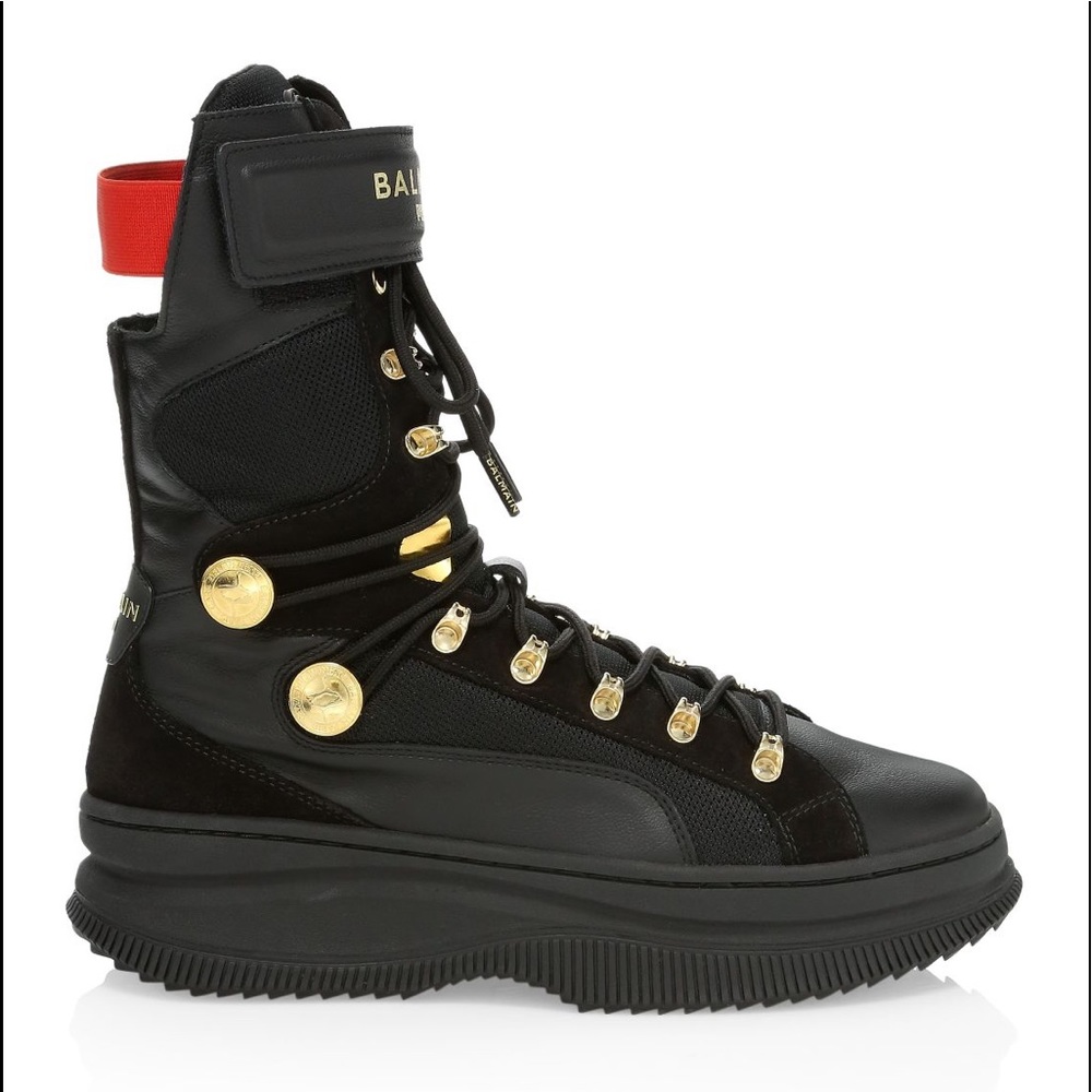 Balmain Deva Boxing Combat Sneaker Boots - Picture 14 of 14